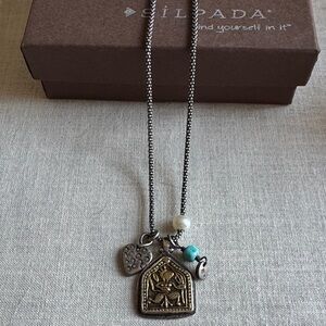 Silpada Mixed Metal Charm Necklace